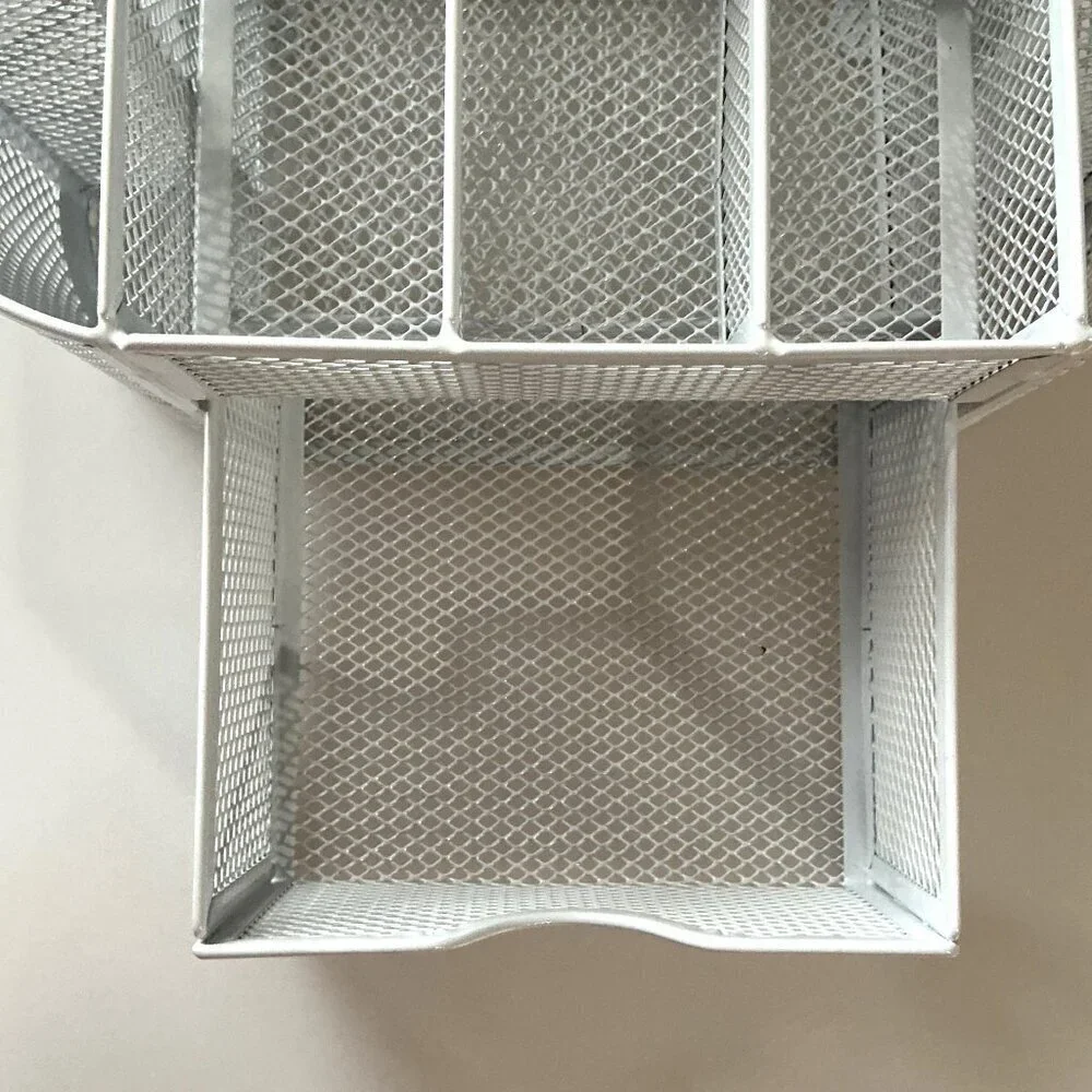 9 GRIDS METAL MESH DESK ORGANIZER OFFICE SUPPLIES